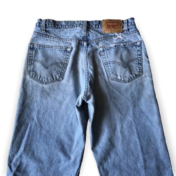 Levi's 550 Jeans Vintage 90s Relaxed Fit Distressed Size 8 - Picture 13 of 16